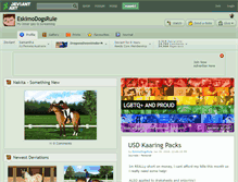 Tablet Screenshot of eskimodogsrule.deviantart.com