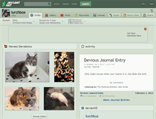 Tablet Screenshot of lurchbox.deviantart.com