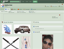 Tablet Screenshot of gasha-chan.deviantart.com
