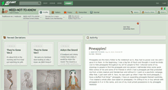 Desktop Screenshot of need-not-to-know.deviantart.com