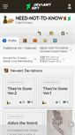 Mobile Screenshot of need-not-to-know.deviantart.com