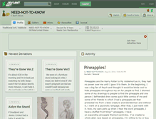Tablet Screenshot of need-not-to-know.deviantart.com