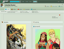 Tablet Screenshot of celestial-illusion.deviantart.com