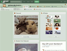 Tablet Screenshot of guinea-pig-lovers.deviantart.com
