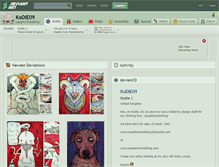 Tablet Screenshot of kodie09.deviantart.com