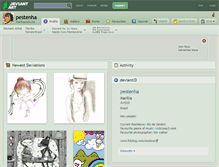 Tablet Screenshot of pestenha.deviantart.com