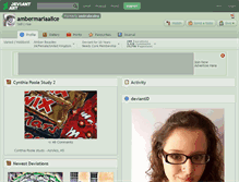 Tablet Screenshot of ambrabealey.deviantart.com