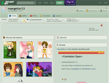 Tablet Screenshot of maangelica123.deviantart.com