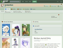 Tablet Screenshot of narukamikun.deviantart.com