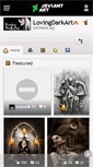 Mobile Screenshot of lovingdarkart.deviantart.com