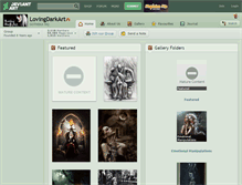 Tablet Screenshot of lovingdarkart.deviantart.com