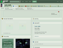 Tablet Screenshot of lara-jade.deviantart.com