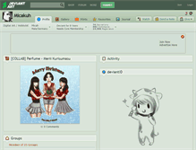 Tablet Screenshot of micakuh.deviantart.com