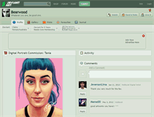 Tablet Screenshot of bearwood.deviantart.com
