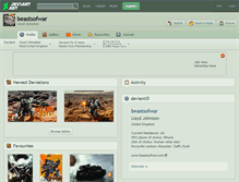 Tablet Screenshot of beastsofwar.deviantart.com