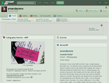 Tablet Screenshot of amandascene.deviantart.com