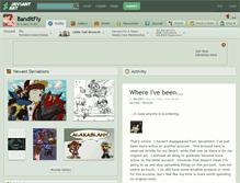 Tablet Screenshot of banditfly.deviantart.com