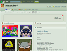Tablet Screenshot of captain-cardboard.deviantart.com