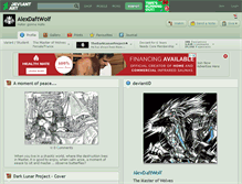 Tablet Screenshot of alexdaftwolf.deviantart.com