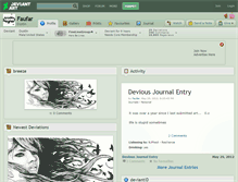 Tablet Screenshot of faufar.deviantart.com
