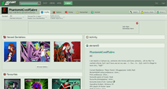 Desktop Screenshot of phantommcwolfsabre.deviantart.com