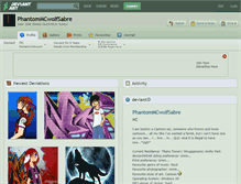 Tablet Screenshot of phantommcwolfsabre.deviantart.com