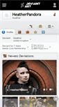 Mobile Screenshot of heatherpandora.deviantart.com