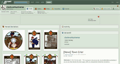 Desktop Screenshot of clockworkuniverse.deviantart.com