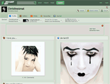 Tablet Screenshot of christineamat.deviantart.com