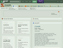 Tablet Screenshot of lz-purple.deviantart.com