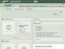 Tablet Screenshot of anonomys.deviantart.com