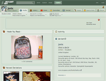 Tablet Screenshot of jonix.deviantart.com