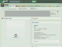 Tablet Screenshot of kidcat.deviantart.com