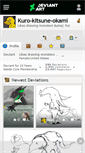 Mobile Screenshot of kuro-kitsune-okami.deviantart.com