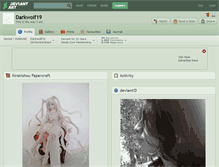 Tablet Screenshot of darkwolf19.deviantart.com