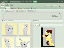 Tablet Screenshot of equine-bases.deviantart.com