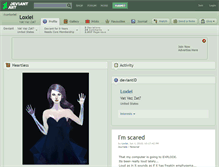 Tablet Screenshot of loxlei.deviantart.com