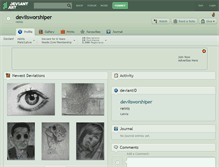 Tablet Screenshot of devilsworshiper.deviantart.com