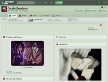 Tablet Screenshot of cutebutdeadlyinu.deviantart.com