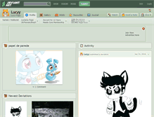 Tablet Screenshot of lucyy.deviantart.com
