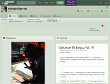 Tablet Screenshot of midnighttigeress.deviantart.com