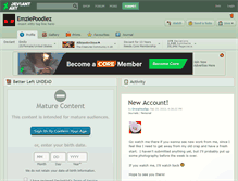 Tablet Screenshot of emziepoodlez.deviantart.com