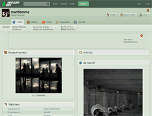 Tablet Screenshot of marifemme.deviantart.com