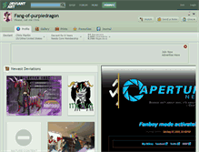 Tablet Screenshot of fang-of-purpledragon.deviantart.com