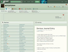 Tablet Screenshot of apinkjellybean.deviantart.com
