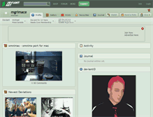 Tablet Screenshot of mgrimace.deviantart.com