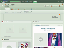 Tablet Screenshot of chaoslord4077.deviantart.com