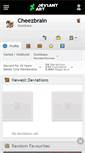 Mobile Screenshot of cheezbrain.deviantart.com