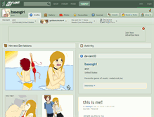 Tablet Screenshot of basesgirl.deviantart.com