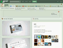 Tablet Screenshot of deshk.deviantart.com